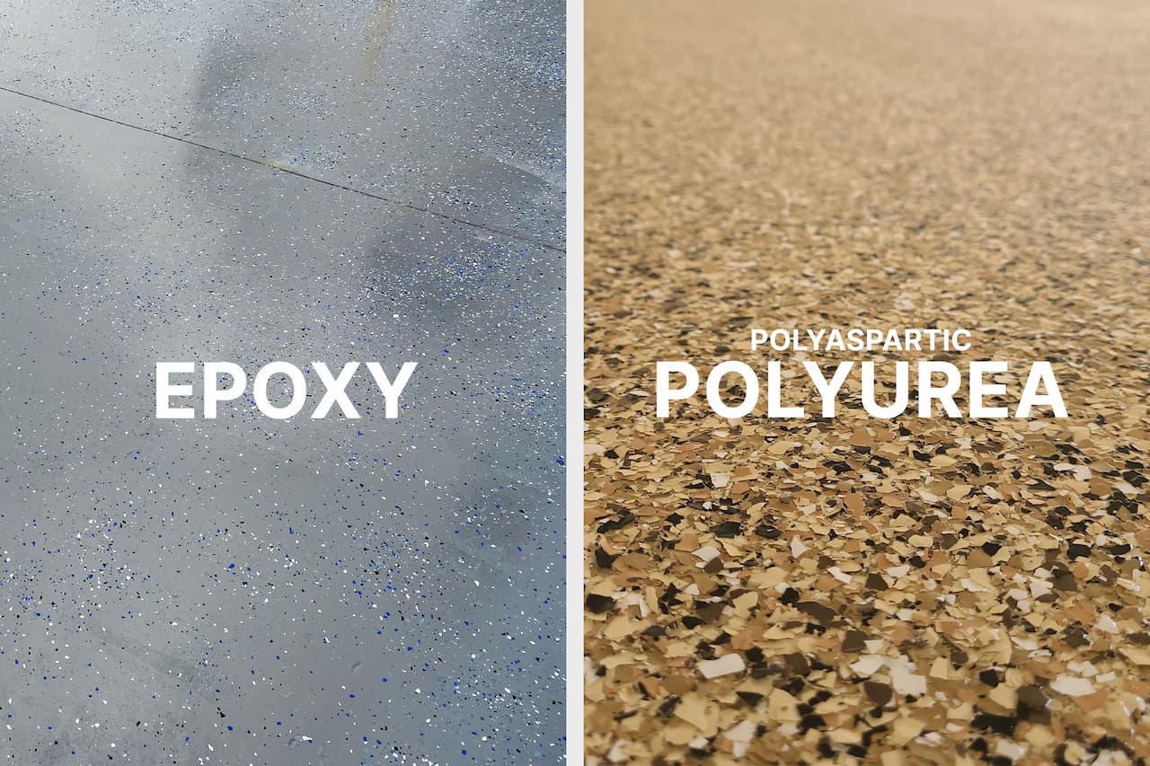 epoxy vs polyurea coatings side by side