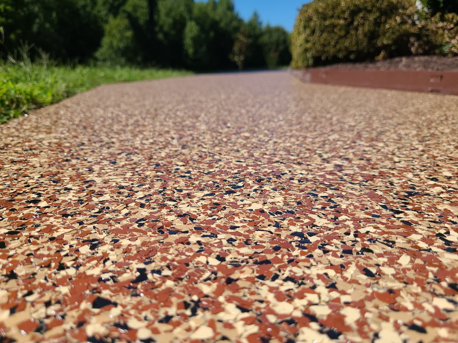 red close Elevate Your Driveway with Polyaspartic Concrete Coatings