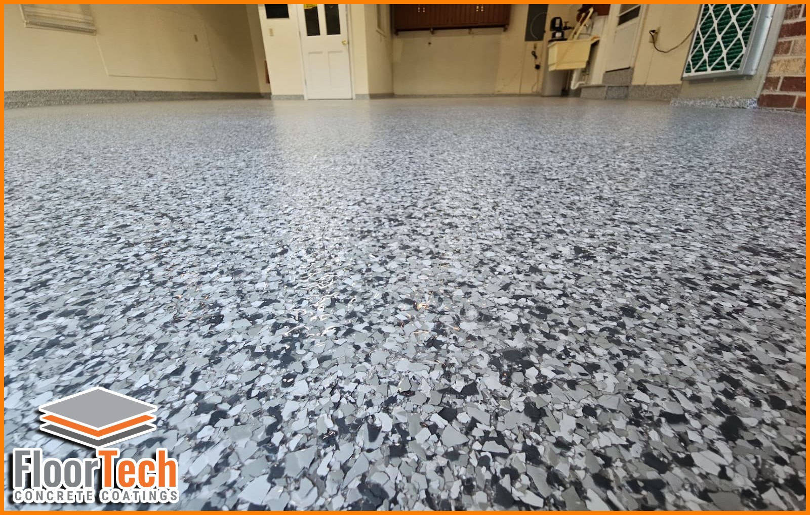 Freshly Coated Polyaspartic Concret Floor