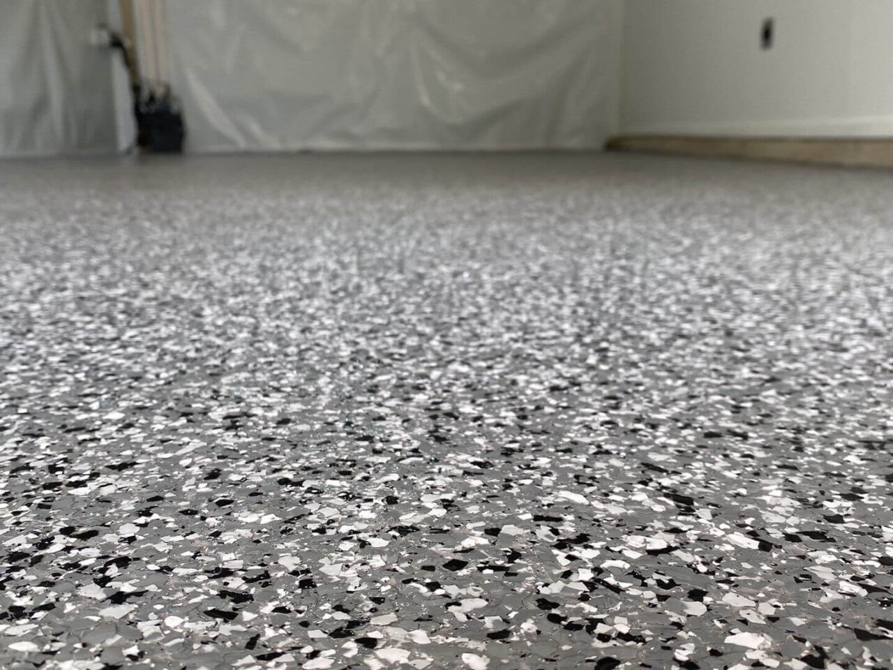 domino flake epoxy garage floor coating